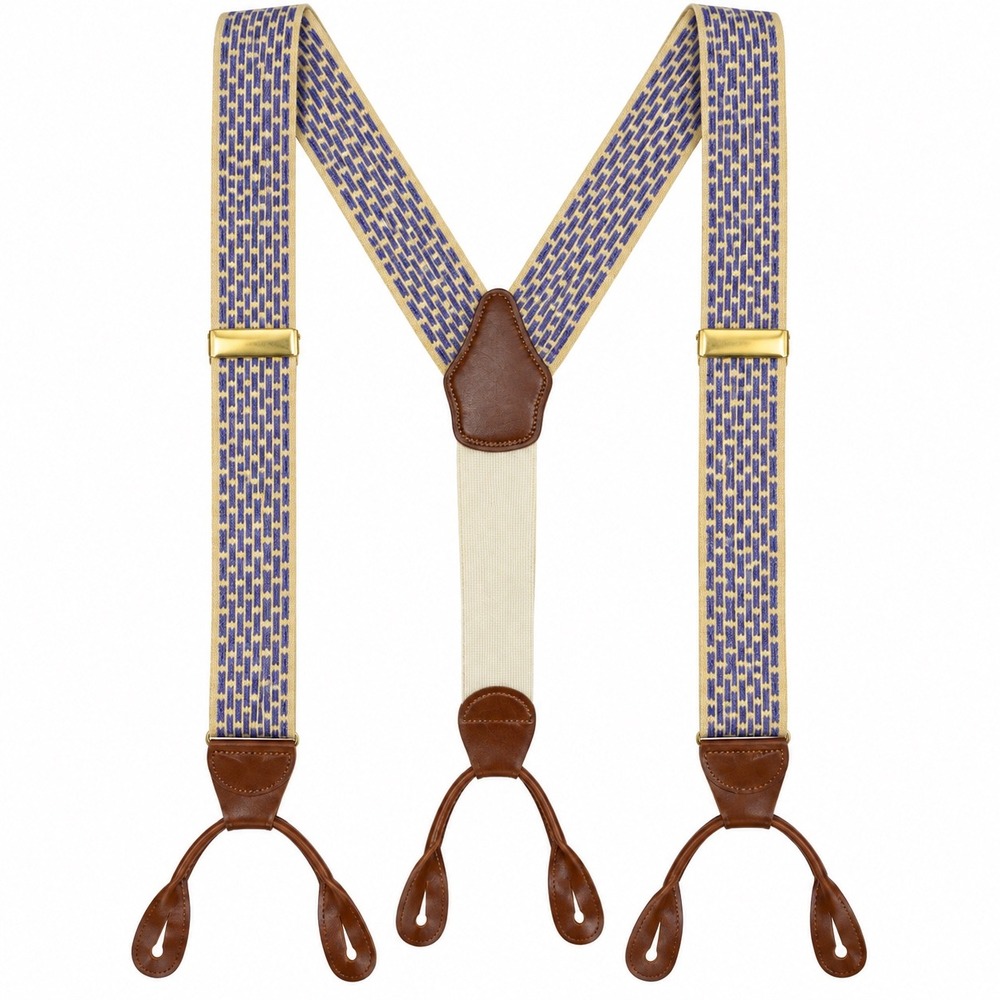 Vintage Dooney & Bourke Suspenders Made in England Leather Braces